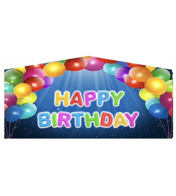 Happy Birthday Balloon Banner